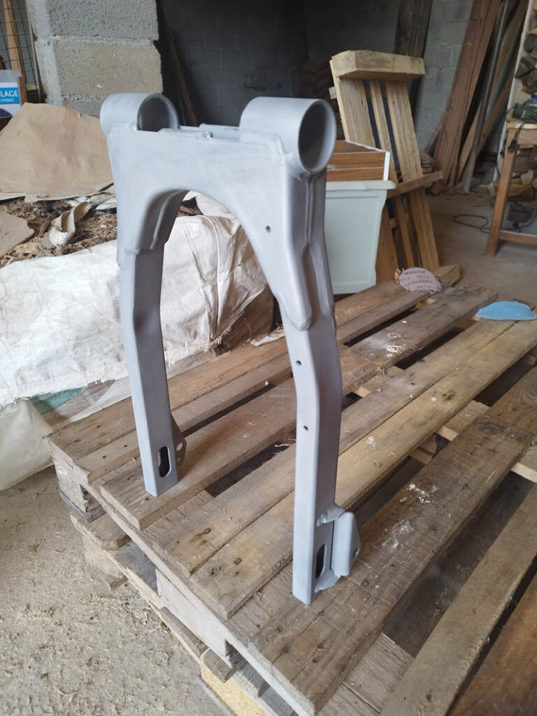 Bars oscillant Harley Davidson après Sablage