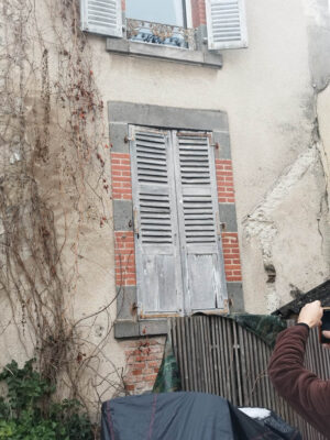 Volets avant réparation